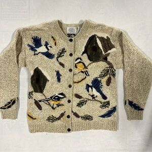 Vintage Wool Blend bird sweater